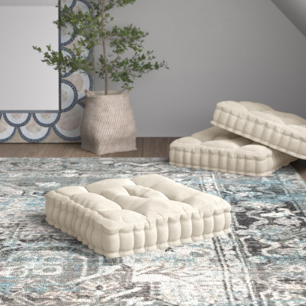 Velosso Bohemian Indian/Ethnic Zen Stylish Large Round Filled Cushion